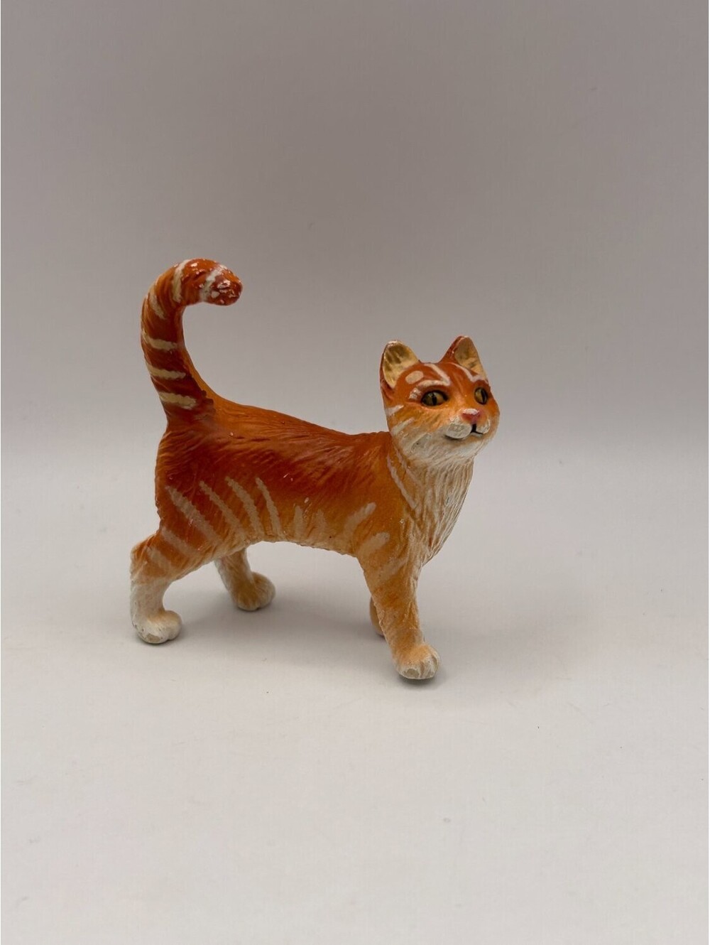 Safari Ltd Orange Tabby Cat Standing Figure Collectible Animal Toy 2010s